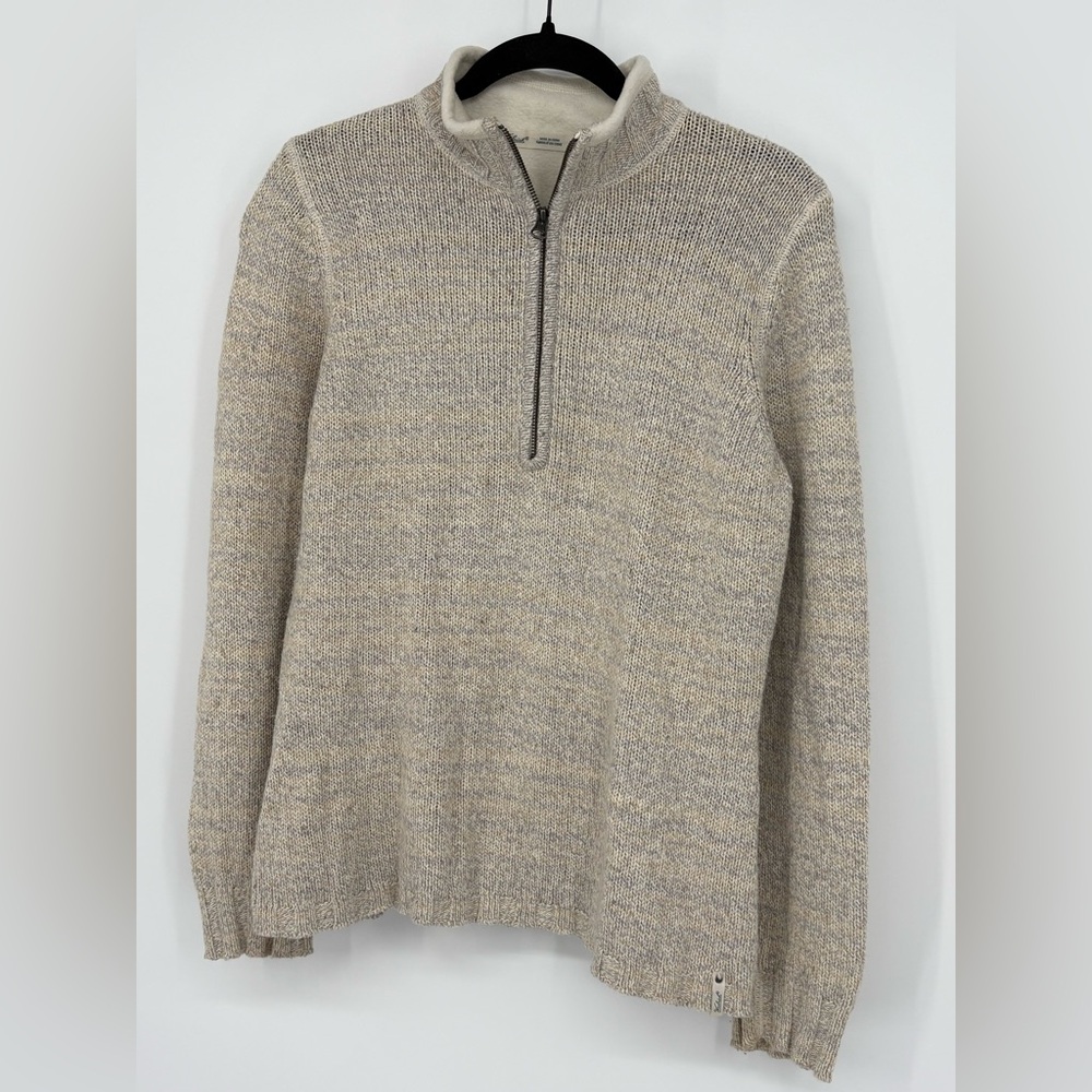 WOOLRICH Sweater Cozy Cream 1/2 Zip Women’s Medium